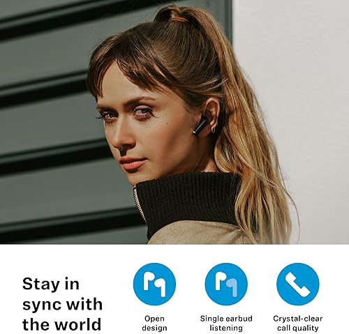 SENNHEISER ACCENTUM OPEN WIRELESS EARBUDS BLUETOOTH 5.3, DYNAMIC SOUND, BLACK