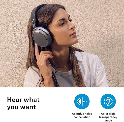 SENNHEISER MOMENTUM 4 BLUETOOTH HEADPHONES NOISE CANCELLING, 60H BATTERY, LIGHTWEIGHT, GRAPHITE
