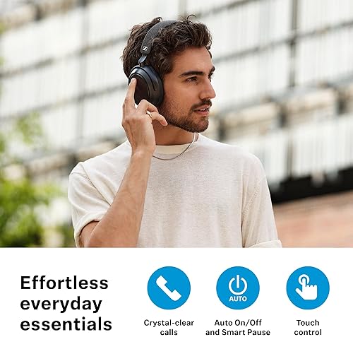 SENNHEISER MOMENTUM 4 BLUETOOTH HEADPHONES NOISE CANCELLING, 60H BATTERY, LIGHTWEIGHT, GRAPHITE