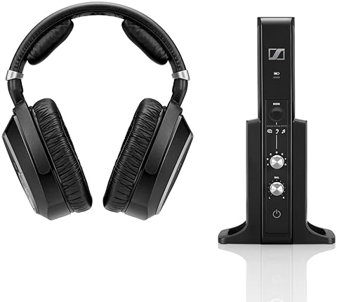SENNHEISER RS 195 RF WIRELESS HEADPHONES PREMIUM CONSUMER AUDIO WIRELESS HEADPHONE SYSTEM
