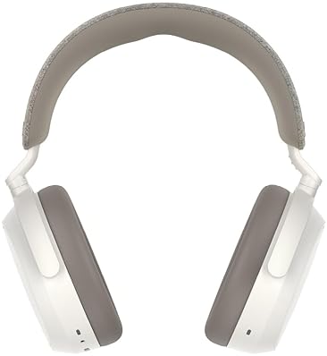 SENNHEISER MOMENTUM 4 WIRELESS BLUETOOTH HEADPHONES WHITE - ANC, 60H BATTERY, CLEAR CALLS