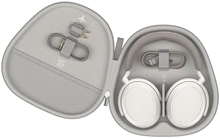 SENNHEISER MOMENTUM 4 WIRELESS BLUETOOTH HEADPHONES WHITE - ANC, 60H BATTERY, CLEAR CALLS