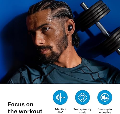 SENNHEISER MOMENTUM SPORT EARBUDS WITH ADAPTIVE ANC, SECURE FIT, 24H BATTERY FITNESS TRACKER