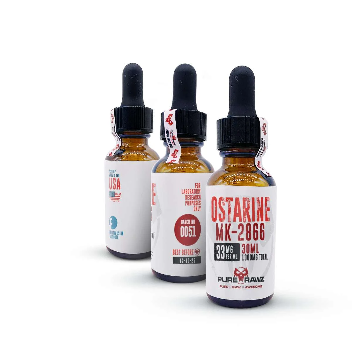 PURERAWZ OSTARINE (MK-2866)30ML/67MG PER ML/2000MG