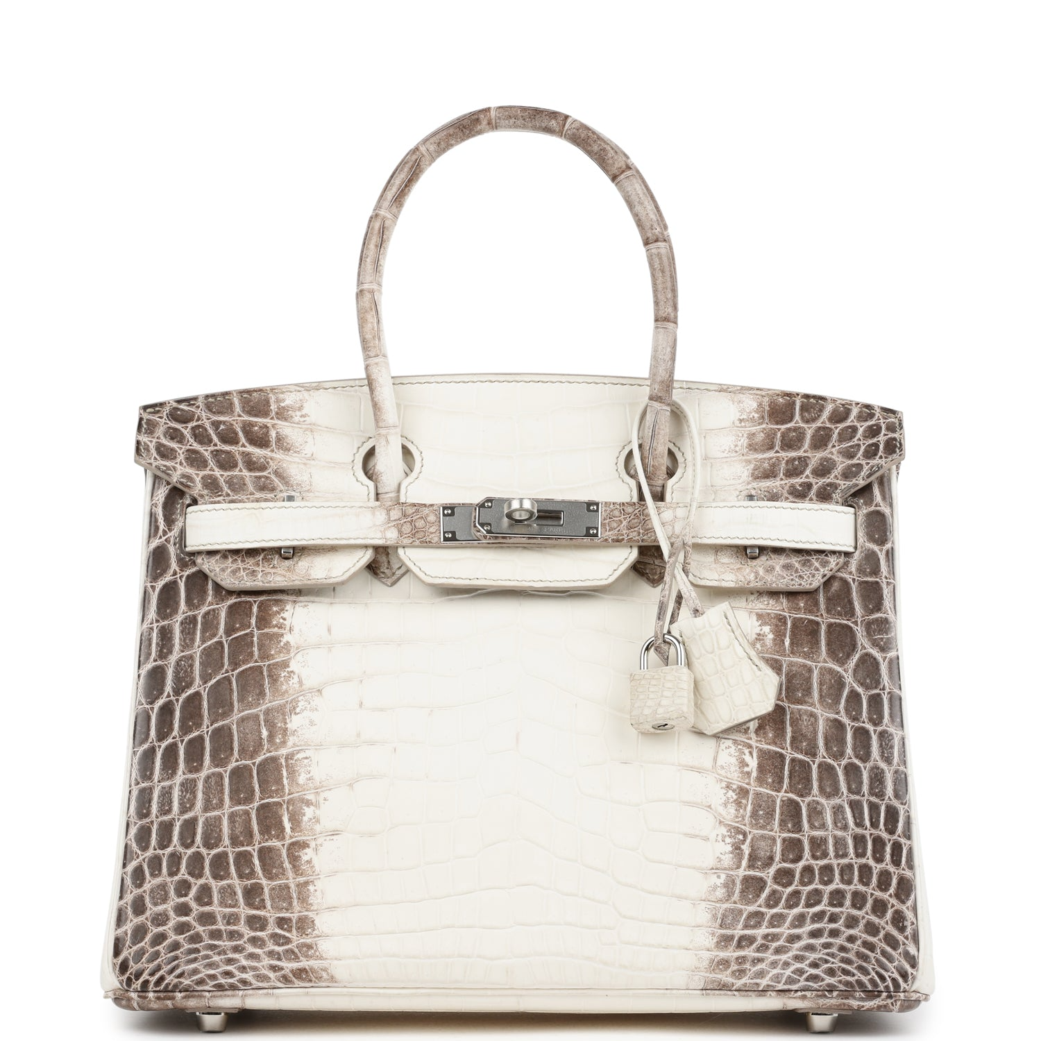 HERMèS BIRKIN 30 HIMALAYA NILOTICUS CROCODILE PALLADIUM HARDWARE