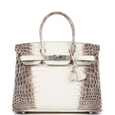 HERMèS BIRKIN 30 HIMALAYA NILOTICUS CROCODILE PALLADIUM HARDWARE