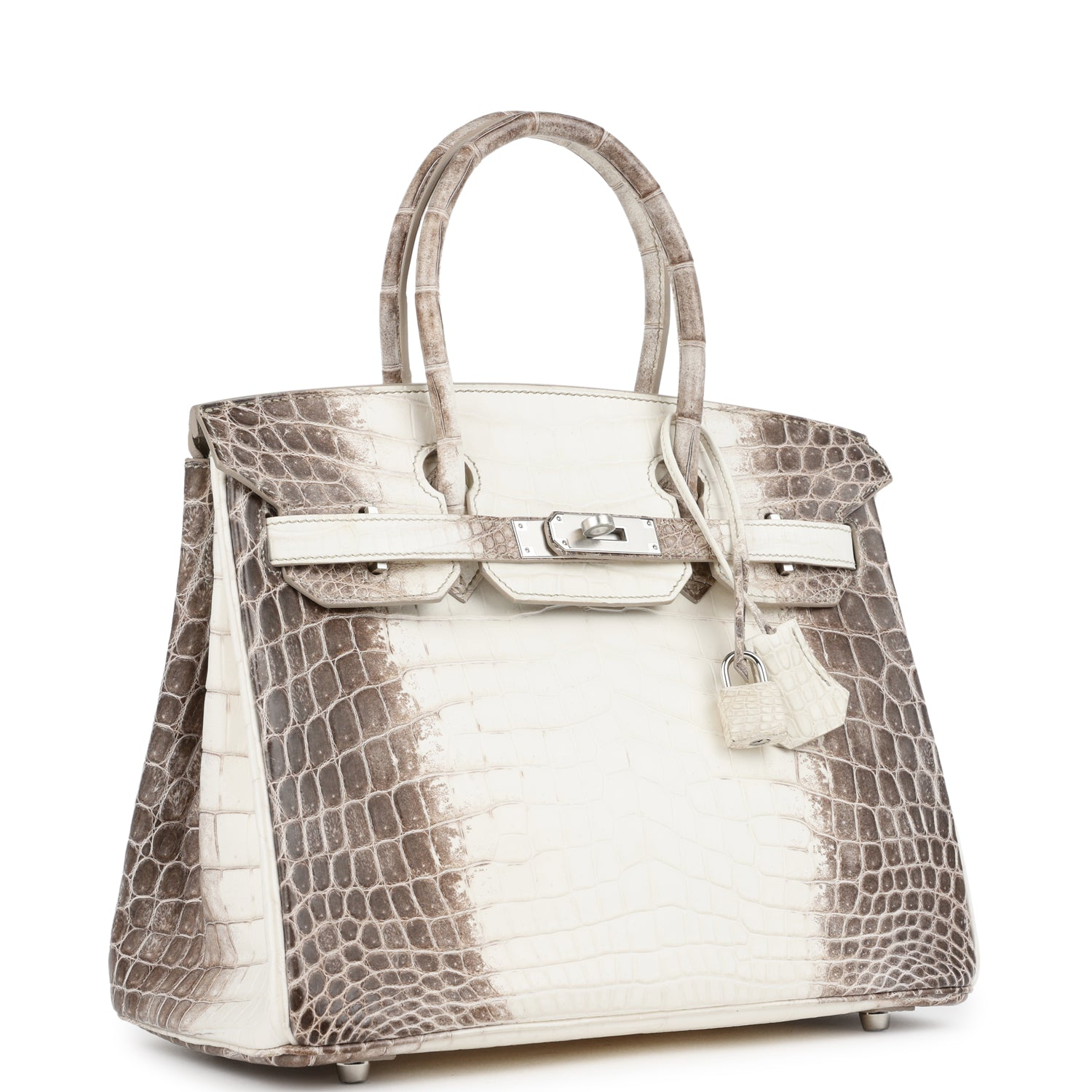 HERMèS BIRKIN 30 HIMALAYA NILOTICUS CROCODILE PALLADIUM HARDWARE