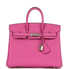 HERMèS BIRKIN 25 MAGNOLIA TOGO PALLADIUM HARDWARE