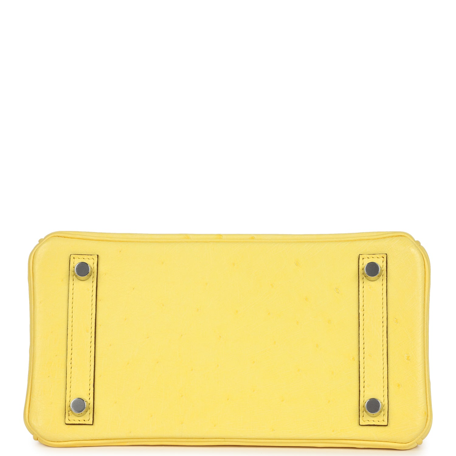 HERMèS BIRKIN 25 JAUNE CITRON OSTRICH PALLADIUM HARDWARE