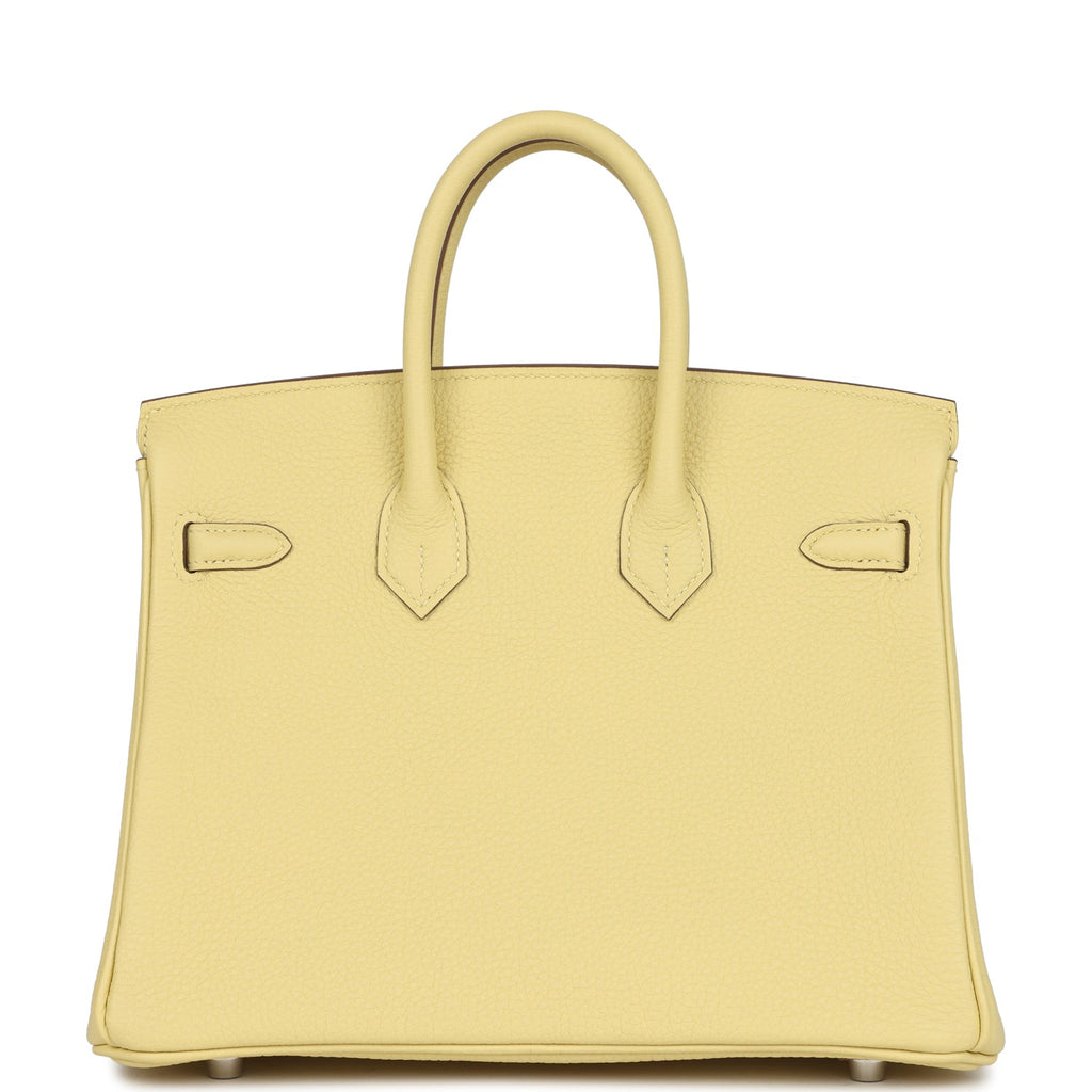 HERMèS BIRKIN 25 JAUNE POUSSIN TOGO PALLADIUM HARDWARE
