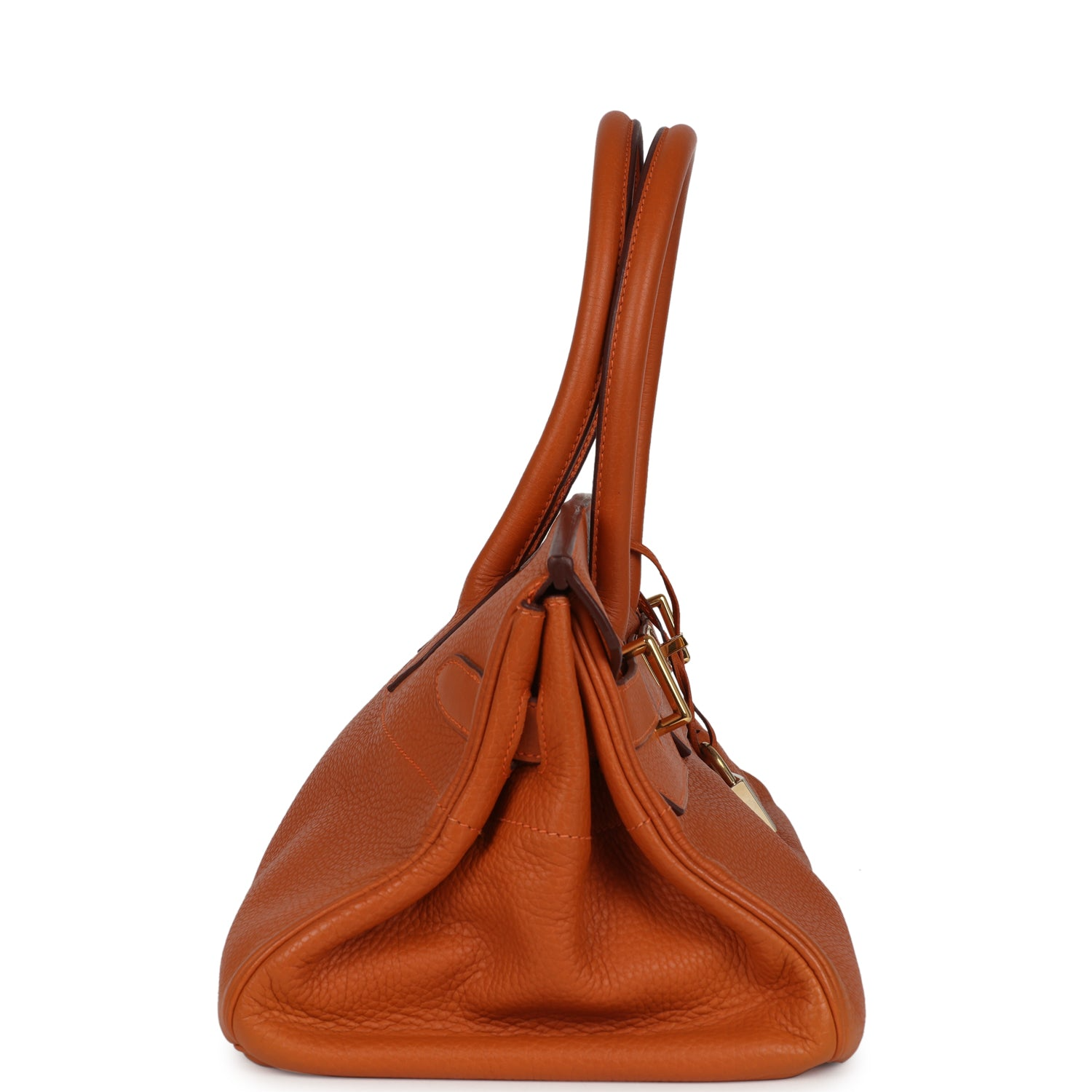 HERMèS SHOULDER BIRKIN 42 JPG ORANGE CLEMENCE GOLD HARDWARE