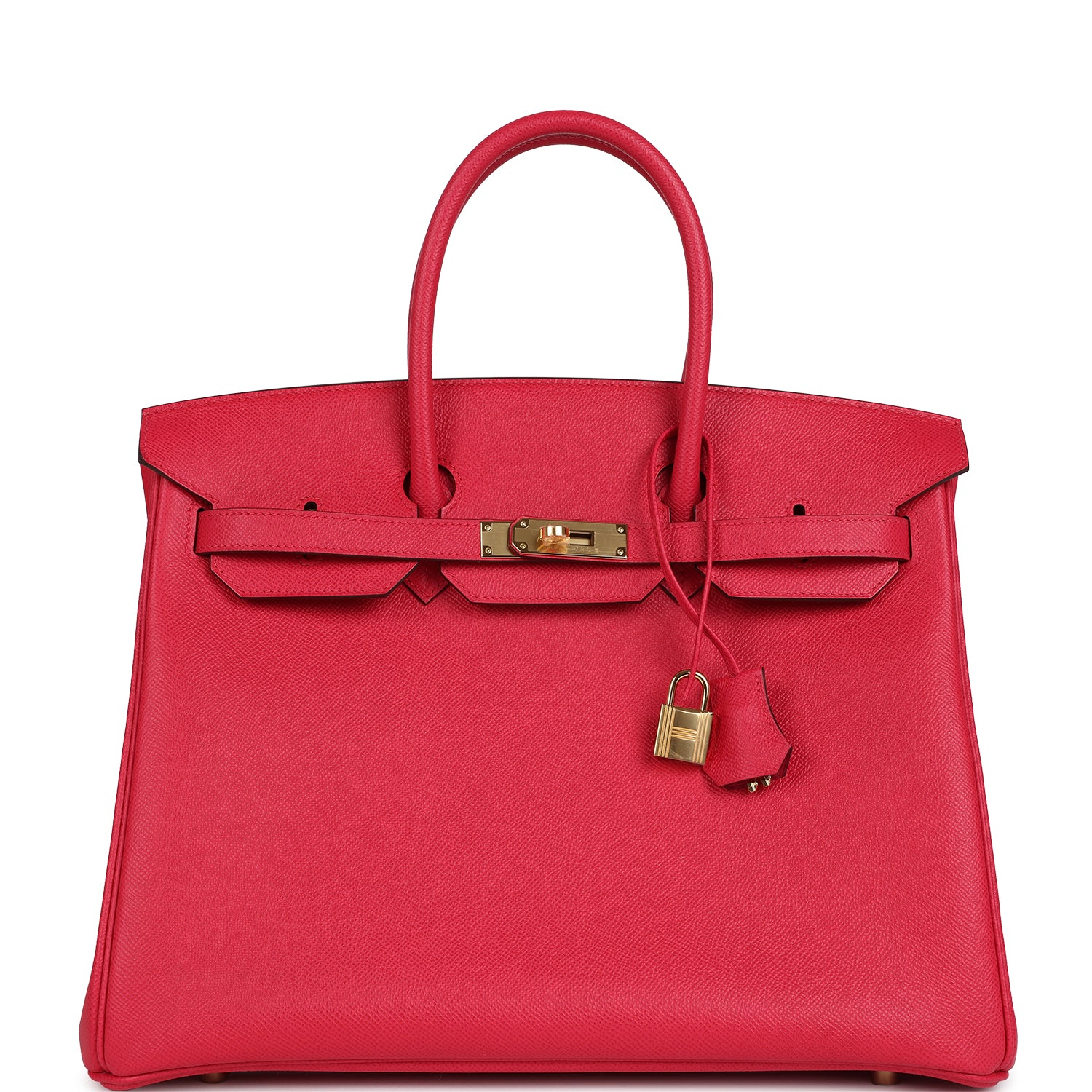 HERMèS BIRKIN 35 ROSE EXTREME EPSOM GOLD HARDWARE