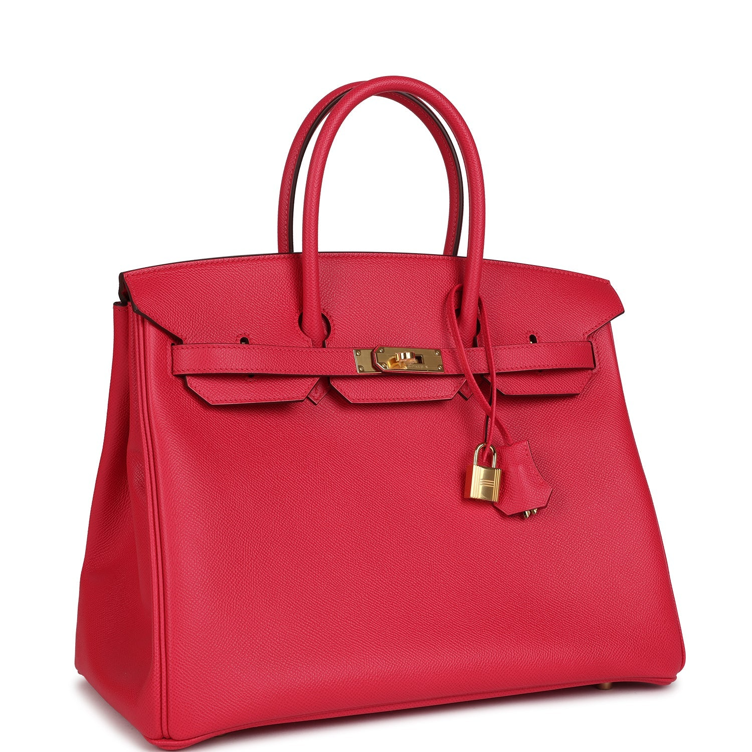 HERMèS BIRKIN 35 ROSE EXTREME EPSOM GOLD HARDWARE