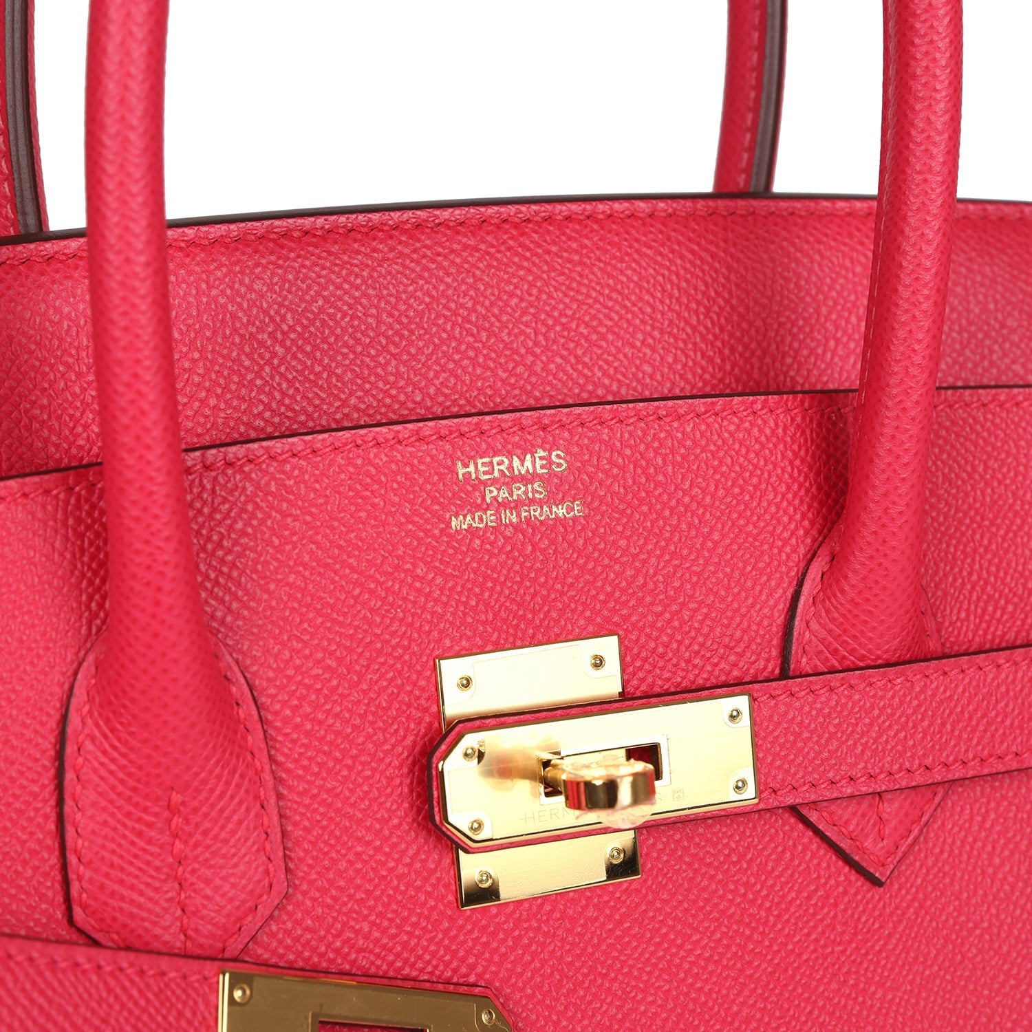 HERMèS BIRKIN 35 ROSE EXTREME EPSOM GOLD HARDWARE