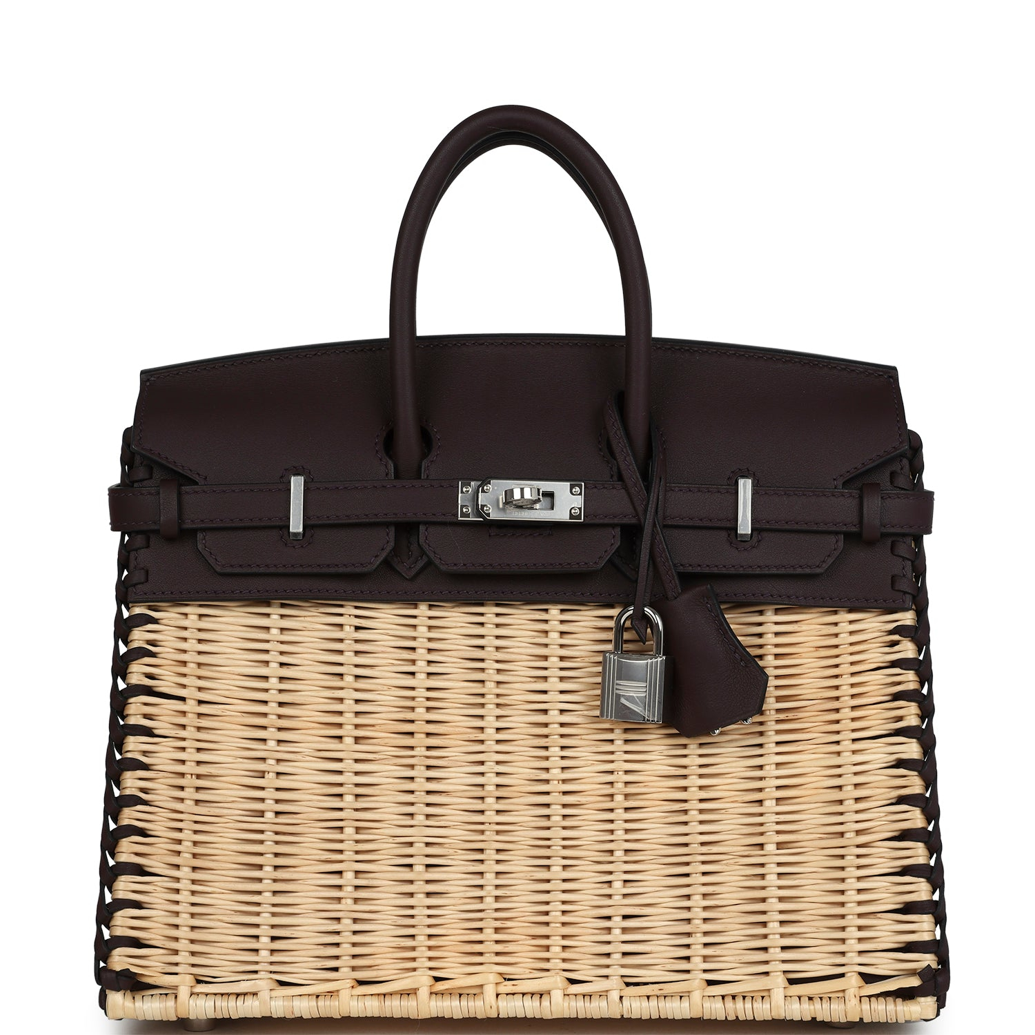 HERMèS PICNIC BIRKIN 25 ROUGE SELLIER SWIFT PALLADIUM HARDWARE
