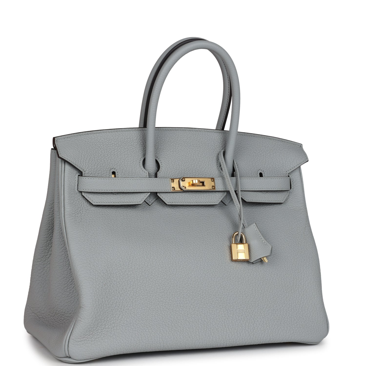 HERMèS BIRKIN 35 BLEU GLACIER TOGO GOLD HARDWARE