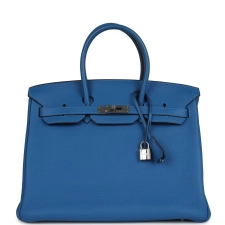 HERMèS BIRKIN 35 MYKONOS TOGO PALLADIUM HARDWARE