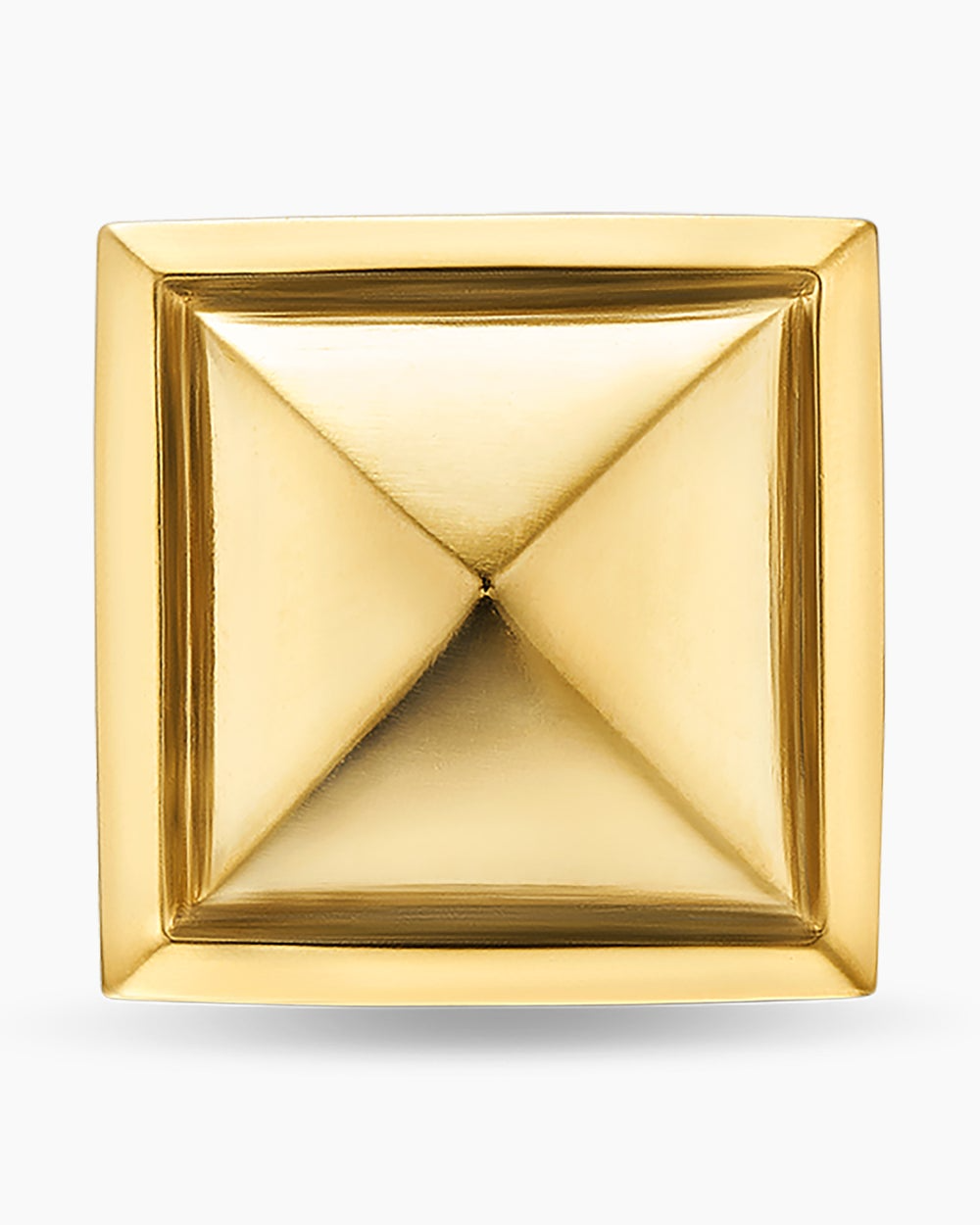 DAVID YURMAN PYRAMID STUD EARRING 18K YELLOW GOLD, 6.6MM