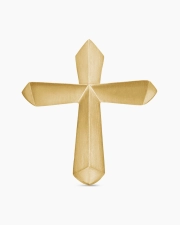 DAVID YURMAN FACETED CROSS STUD EARRING 18K YELLOW GOLD, 18.7MM
