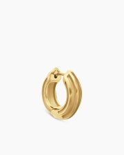 DAVID YURMAN STREAMLINE® HOOP EARRING 18K YELLOW GOLD, 14MM