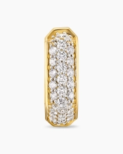 DAVID YURMAN STREAMLINE® HOOP EARRING 18K YELLOW GOLD WITH DIAMONDS, 11.7MM
