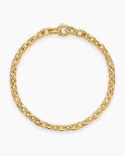 DAVID YURMAN DY MERCER® PETITE CHAIN BRACELET 18K YELLOW GOLD, 4.5MM L