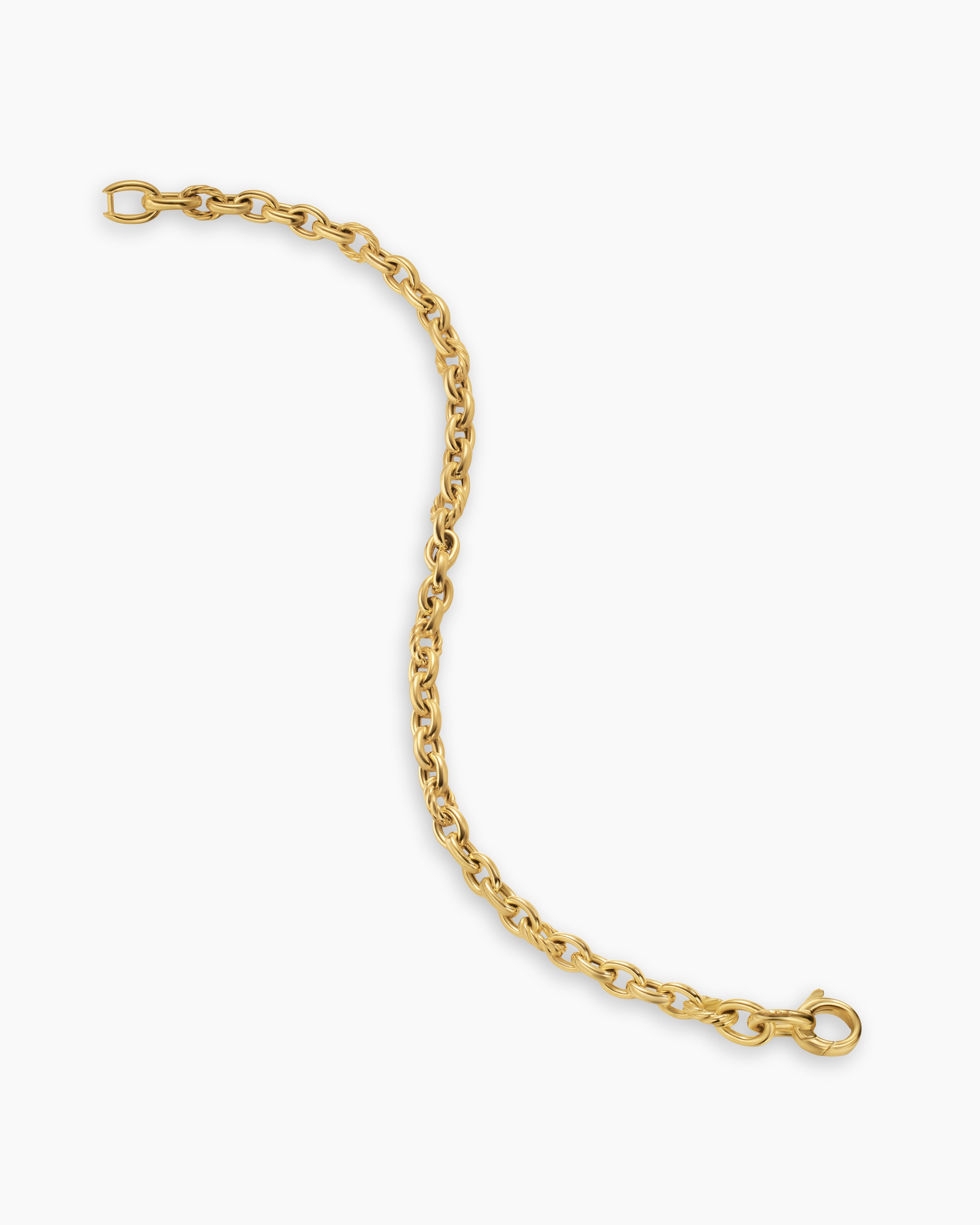 DAVID YURMAN DY MERCER® PETITE CHAIN BRACELET 18K YELLOW GOLD, 4.5MM L