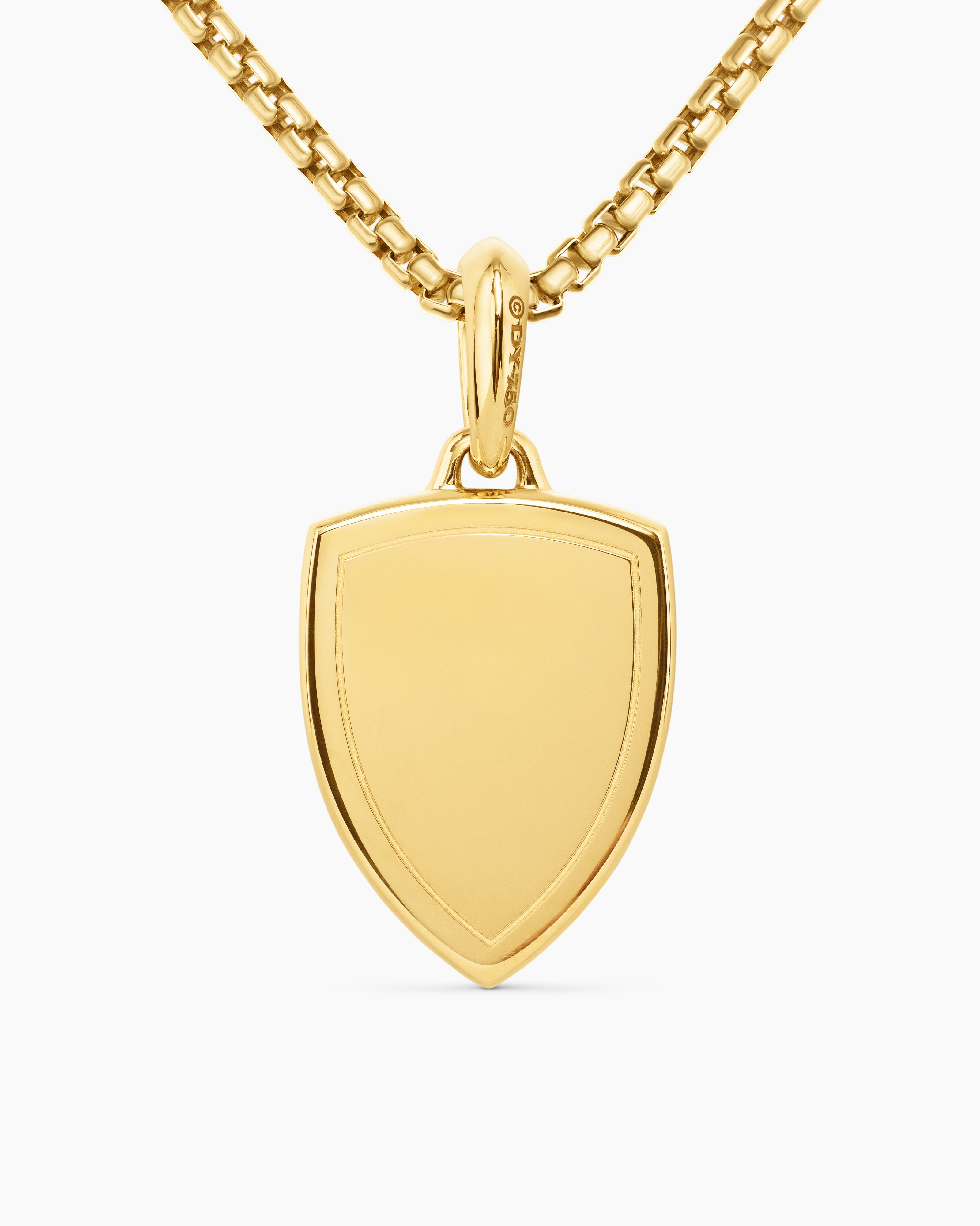 DAVID YURMAN ST. MICHAEL AMULET 18K YELLOW GOLD, 26MM