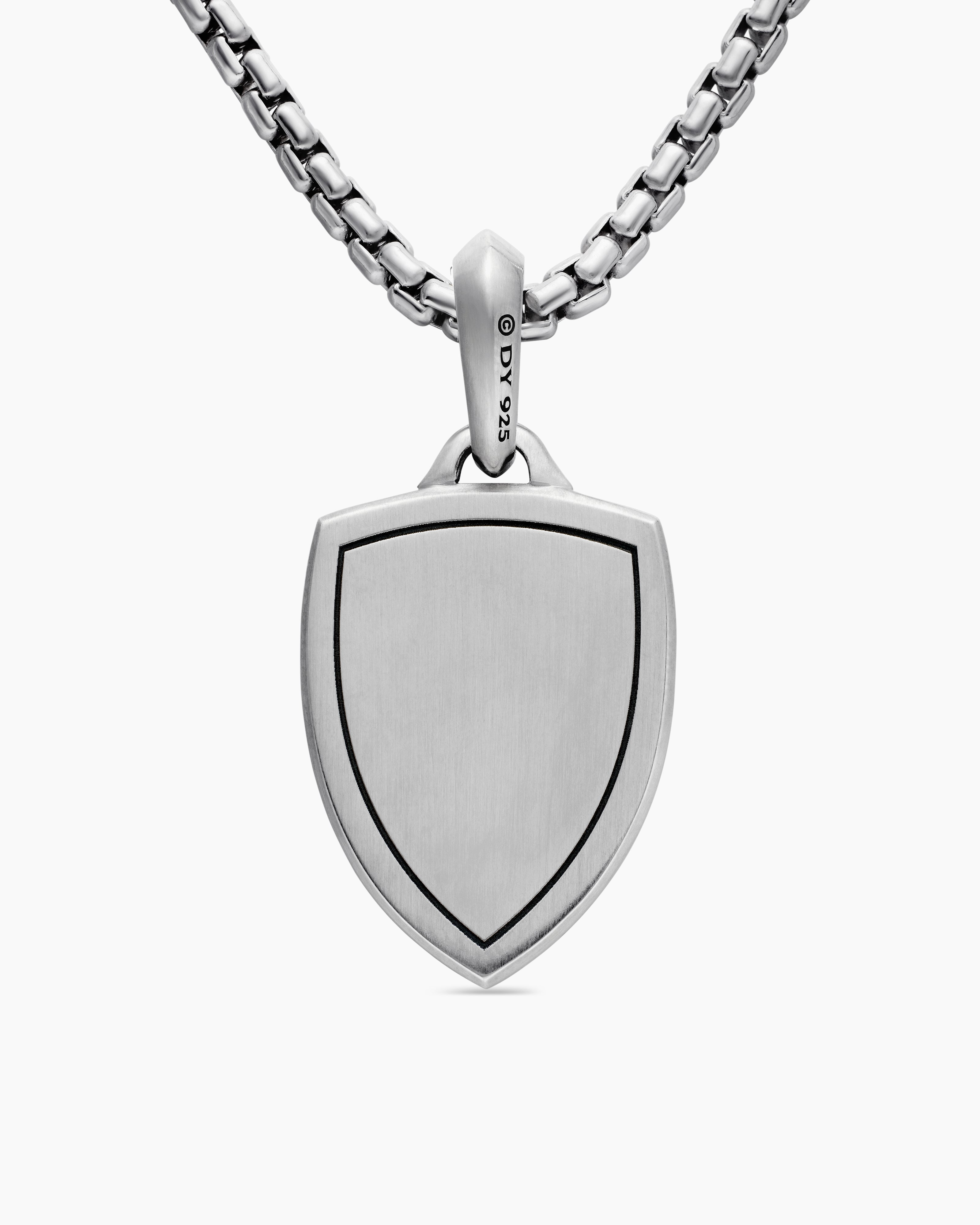 DAVID YURMAN ST. MICHAEL AMULET STERLING SILVER, 26MM