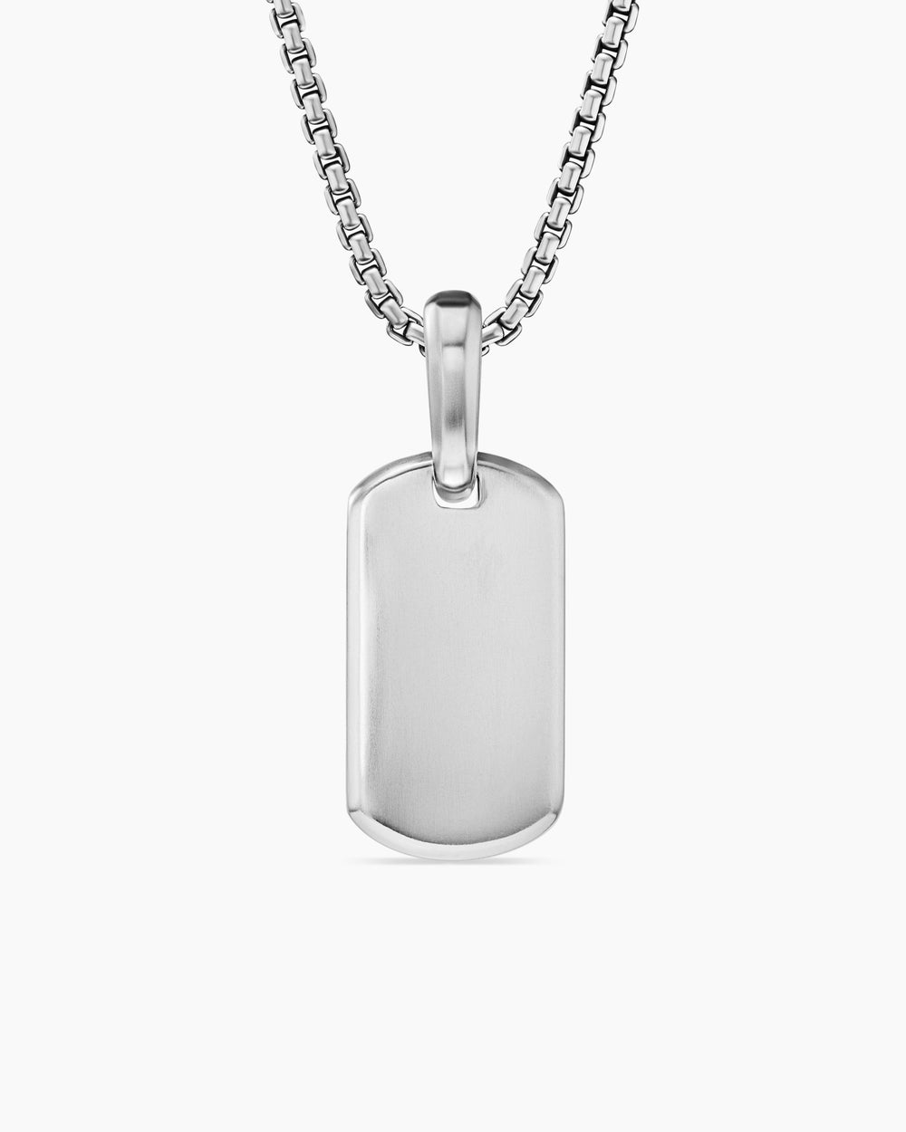 DAVID YURMAN CHEVRON TAG STERLING SILVER, 21MM