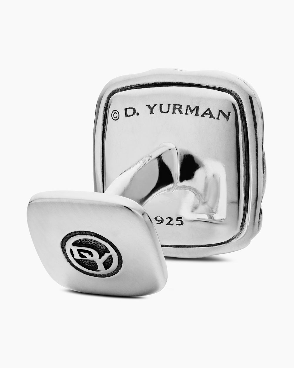 DAVID YURMAN SCULPTED CABLE CUSHION CUFFLINKS STERLING SILVER, 17MM