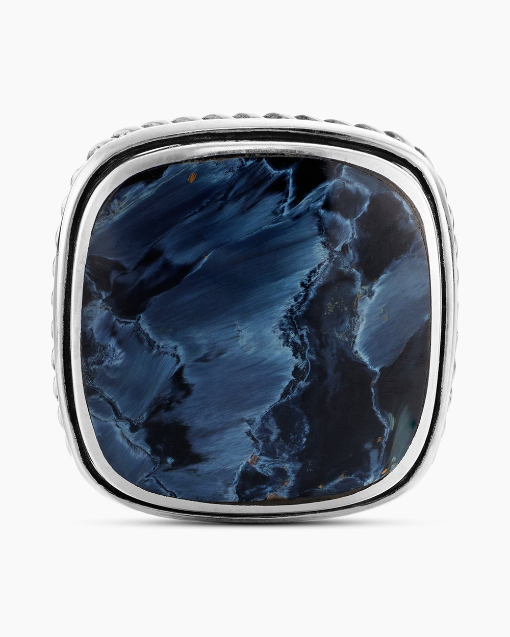DAVID YURMAN STREAMLINE® INLAY CUFFLINKS STERLING SILVER WITH PIETERSITE, 18MM