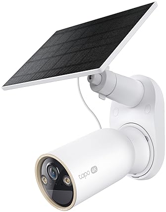 TAPO MAGCAM 4K SOLAR WIRELESS OUTDOOR CAMERA, BATTERY-POWERED, PERSON DETECTION, NIGHT VISION, ALEXA