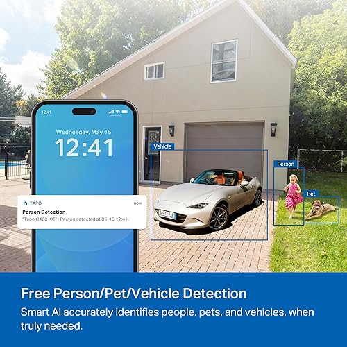TAPO MAGCAM 4K SOLAR WIRELESS OUTDOOR CAMERA, BATTERY-POWERED, PERSON DETECTION, NIGHT VISION, ALEXA