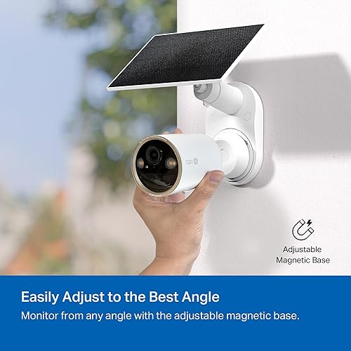 TAPO MAGCAM 4K SOLAR WIRELESS OUTDOOR CAMERA, BATTERY-POWERED, PERSON DETECTION, NIGHT VISION, ALEXA