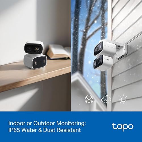 TAPO HYBRIDCAM DUO 2K 3MP DUAL LENS PAN TILT SECURITY CAMERA 125 WIDE 6MM ZOOM, ALEXA GOOGLE COMPATI