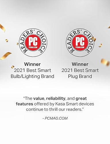 KASA HS103P4 SMART WI-FI PLUG 4-PACK, WORKS WITH ALEXA, GOOGLE HOME, NO HUB NEEDED, 15A