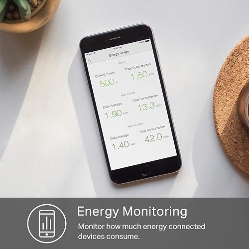 KASA HS300 SMART POWER STRIP SURGE PROTECTOR, 6 SMART OUTLETS 3 USB, ALEXA GOOGLE, NO HUB