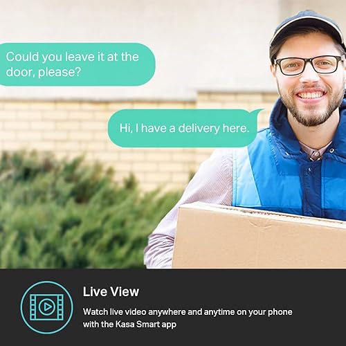 KASA SMART 2K QHD OUTDOOR SECURITY CAMERA WIRED IP65, NIGHT VISION, MOTION DETECT, ALEXA COMPATIBLE