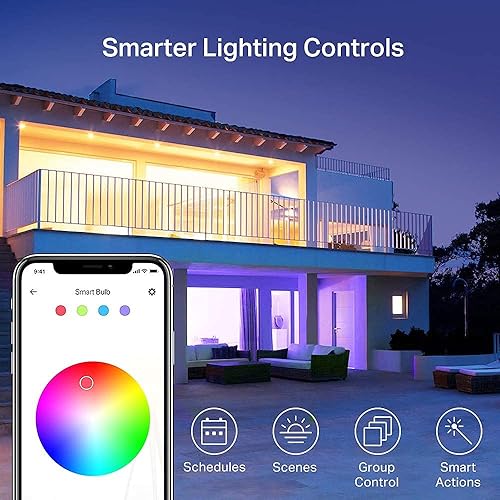 KASA SMART WIFI BULB 1000 LUMENS, FULL COLOR, DIMMABLE, ALEXA GOOGLE COMPATIBLE, 2-PACK