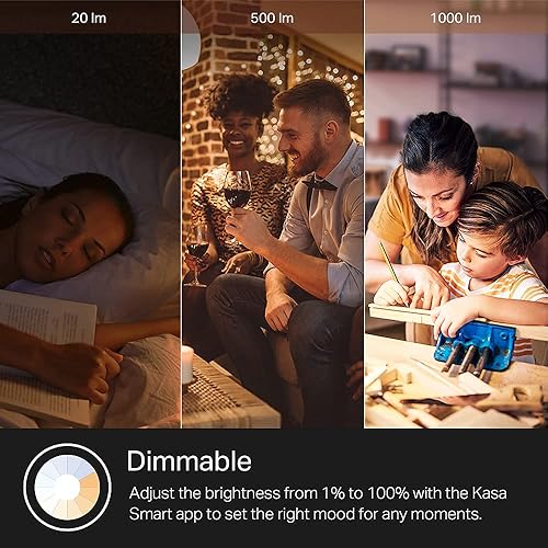 KASA SMART WIFI BULB 1000 LUMENS, FULL COLOR, DIMMABLE, ALEXA GOOGLE COMPATIBLE, 2-PACK