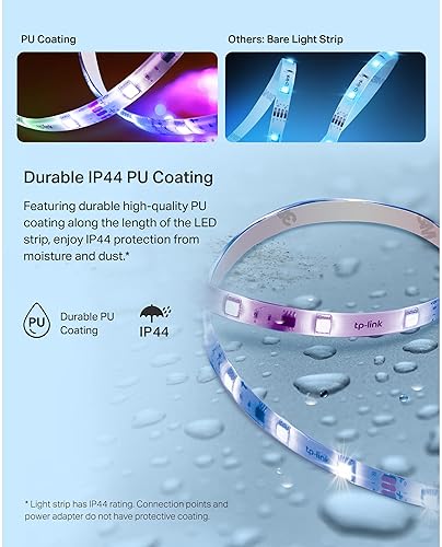 KASA SMART LED LIGHT STRIP 16.4FT RGBIC, 50 ZONES, WI-FI, ALEXA GOOGLE HOME, 16M COLORS