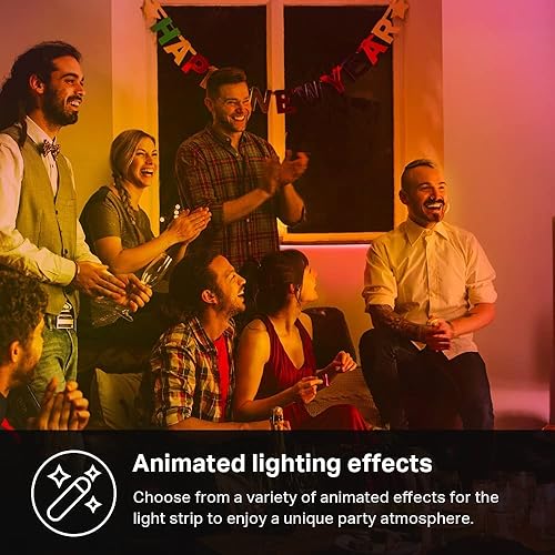 KASA SMART LED LIGHT STRIP 16.4FT RGBIC, 50 ZONES, WI-FI, ALEXA GOOGLE HOME, 16M COLORS