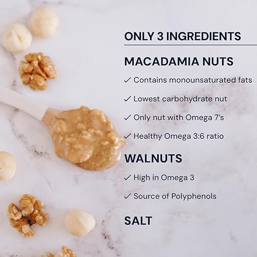 BLUEPRINT BRYAN JOHNSON CHUNKY MACADAMIA WALNUT BUTTER 3-INGREDIENT, NO SUGAR, KETO, VEGAN, PALEO 8.