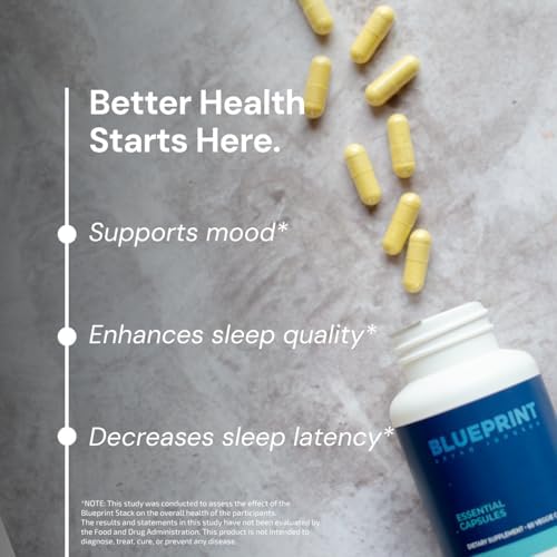 BLUEPRINT BRYAN JOHNSON ESSENTIAL CAPSULES DAILY MULTIVITAMIN FOR MEN WOMEN, VEGAN, NON-GMO