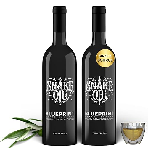 BLUEPRINT  BRYAN JOHNSON HIGH POLYPHENOL EXTRA VIRGIN OLIVE OIL 2-PACK 750ML GLASS BOTTLES