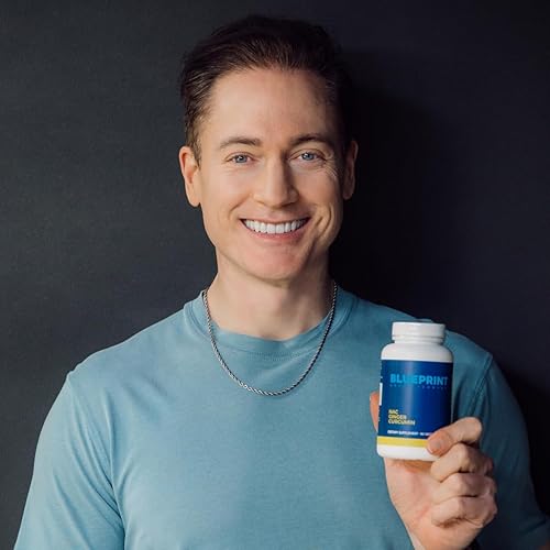 BLUEPRINT BRYAN JOHNSON NAC SUPPLEMENT - STRESS RELIEF, IMMUNITY, RESPIRATORY HEALTH, VEGAN, 30 SERV