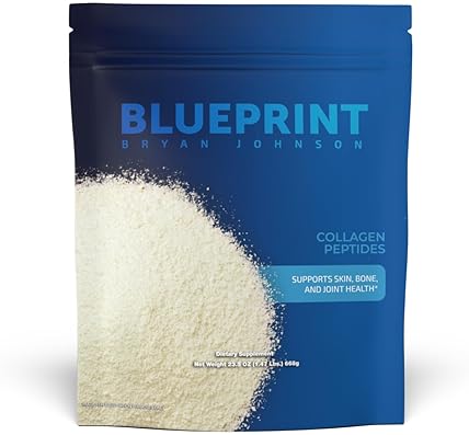 BLUEPRINT BRYAN HYDROLYZED COLLAGEN PEPTIDES POWDER TYPES I, II III 30 SERVINGS, 20G