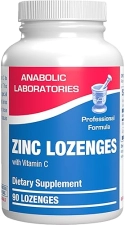 ANABOLIC LABORATORIES ZINC LOZENGES WITH VITAMIN C - IMMUNE SUPPORT, HIGH ABSORPTION, ORANGE FLAVOR, 90 COUNT