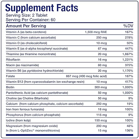 ANABOLIC LABORATORIES 30-IN-1 ADULT MULTIVITAMIN WITH IRON ANTIOXIDANT-RICH OVER 50 MULTIVITAMIN FOR MEN WOMEN